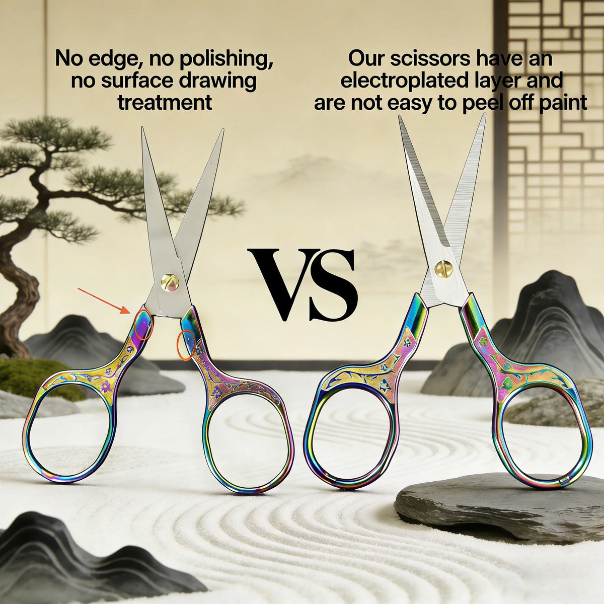Plum Blossom Embroidery Scissors – Vintage Craft Shears 2–8 PCS Embroidery Scissors Axl