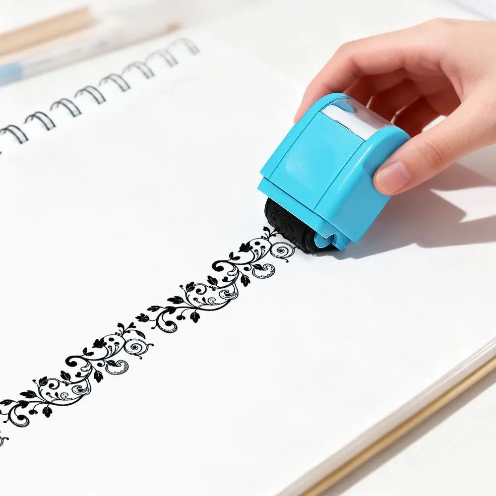 Vine Pattern Rolling Stamp – Retro DIY Craft Roller Seal Craft Roller Stamp Axl