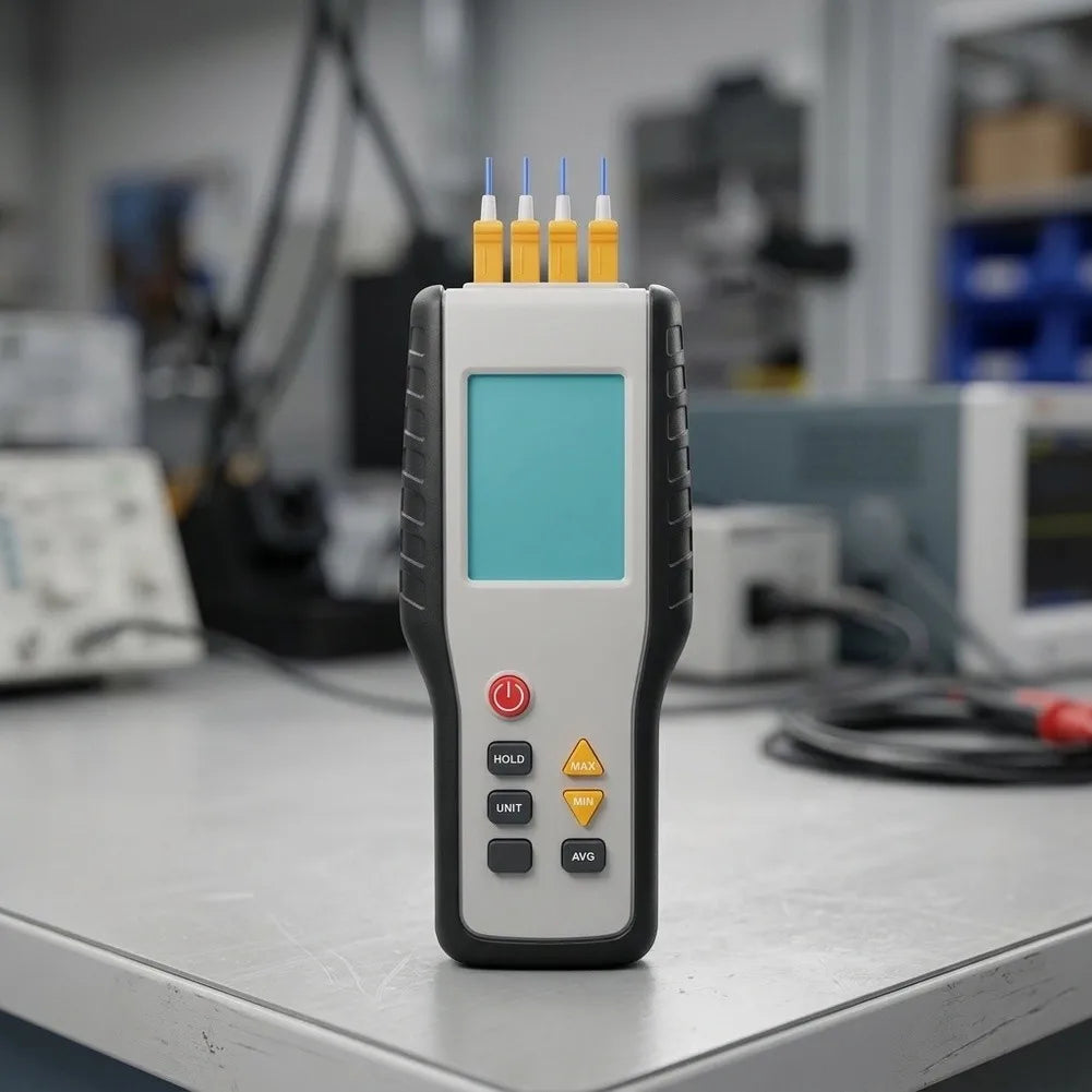 HT-9815 4-Channel Digital Thermometer | Type K, -200 to 1372°C Digital Thermometer Axl