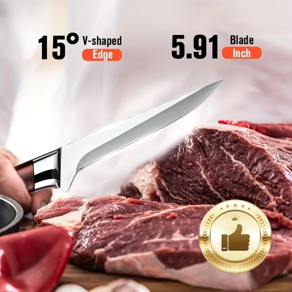 Stainless Steel Boning Knife Set – Meat Slicing & Peeling Kitchen Knife Set Axl