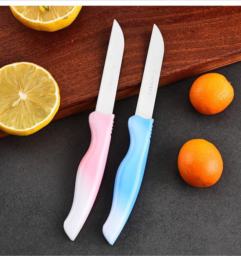 Gradient 4-Color Paring Knife Set with Blade Sleeves Paring Knife Set Axl