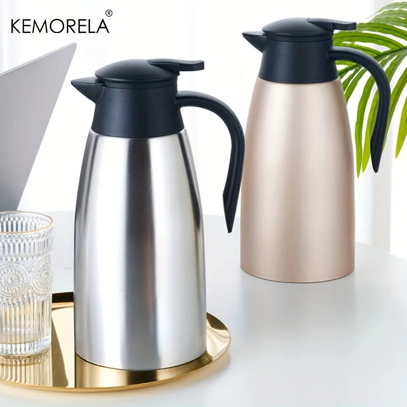 KEMORELA 2L Stainless Steel Vacuum Thermos Kettle | Insulated Pot Vacuum Thermos Kettle Axl