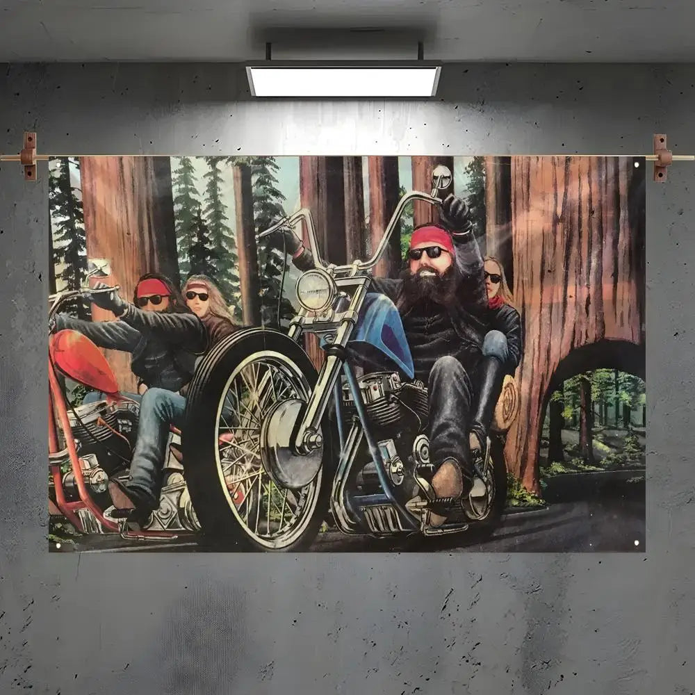 Easy Rider Movie Wall Flag – Indoor & Outdoor Art Banner Decorative Wall Flag Axl White6 120x180cm