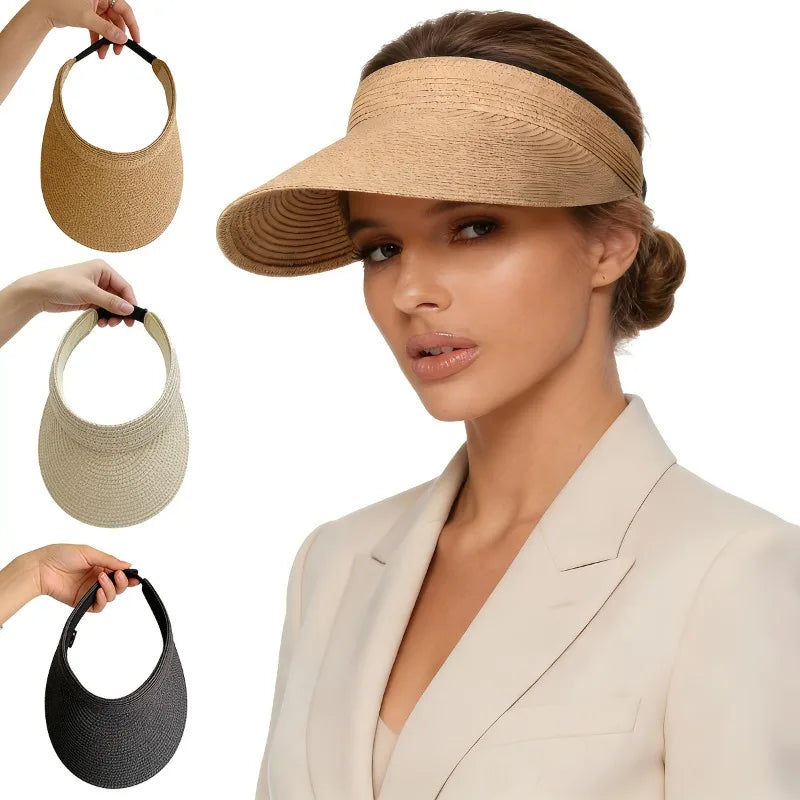 Women's Foldable Wide Brim Straw Sun Hat | UV Protection Women's Sun Hat Axl