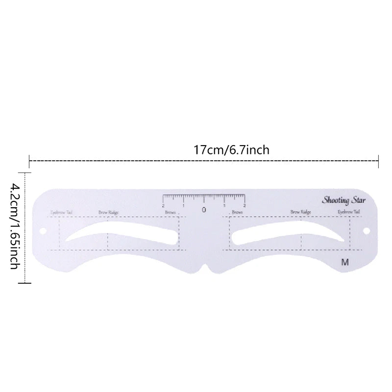 6-Piece Reusable Eyebrow Stencil Kit – Shaper & Template Set Eyebrow Stencil Kit Axl