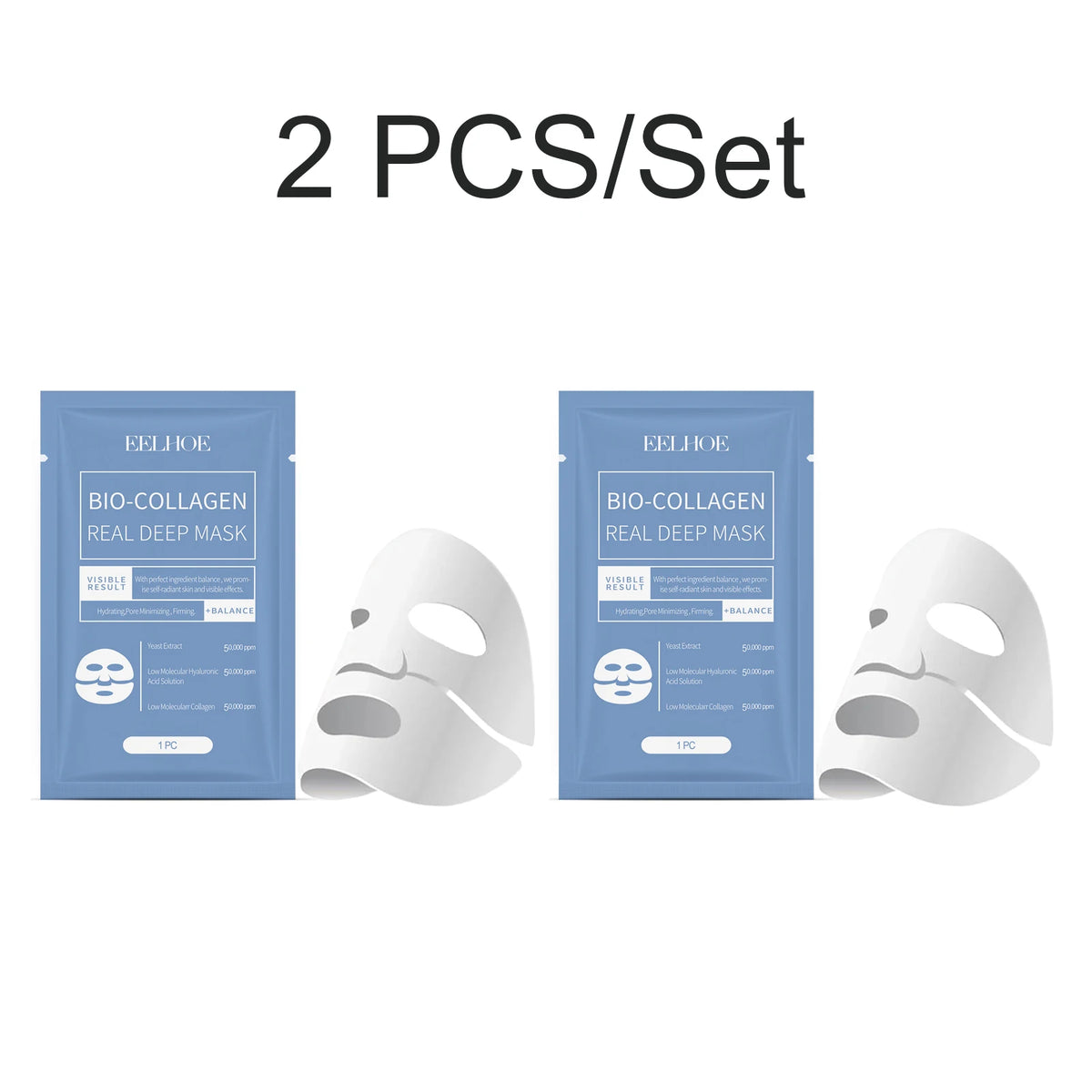 Bio Collagen Deep Face Mask – Hydrating, Firming & Brightening Collagen Face Mask Axl 2PCS Mask