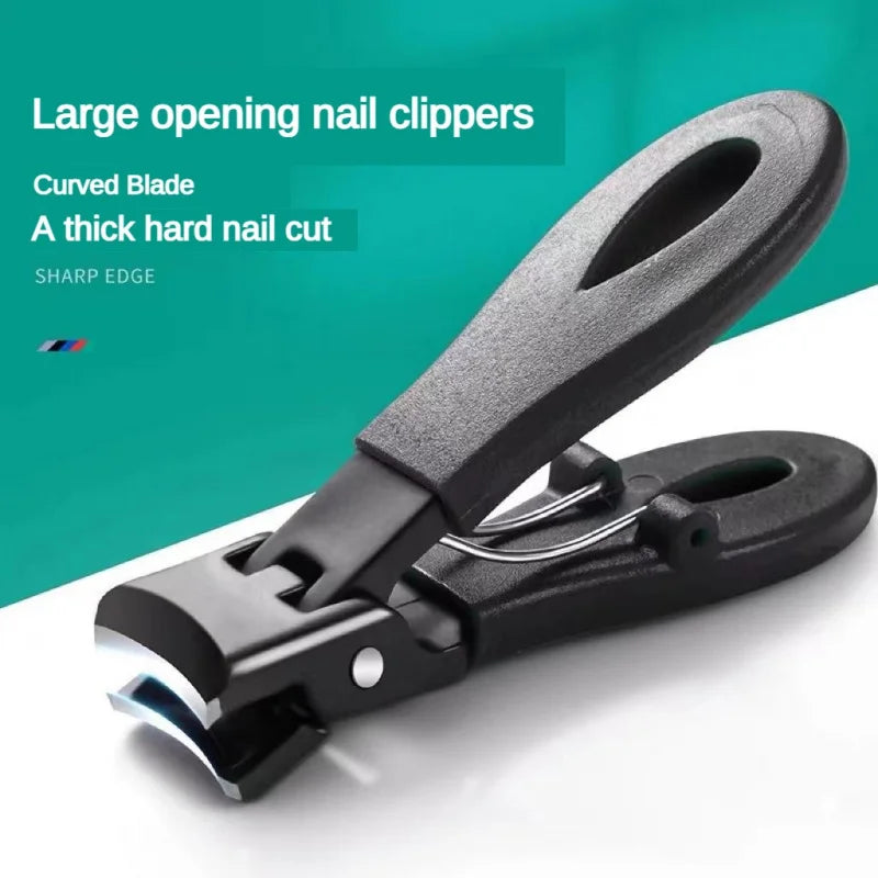 Wide-Jaw Anti-Splash Nail Clipper – Stainless Steel Heavy Duty Nail Clipper Axl