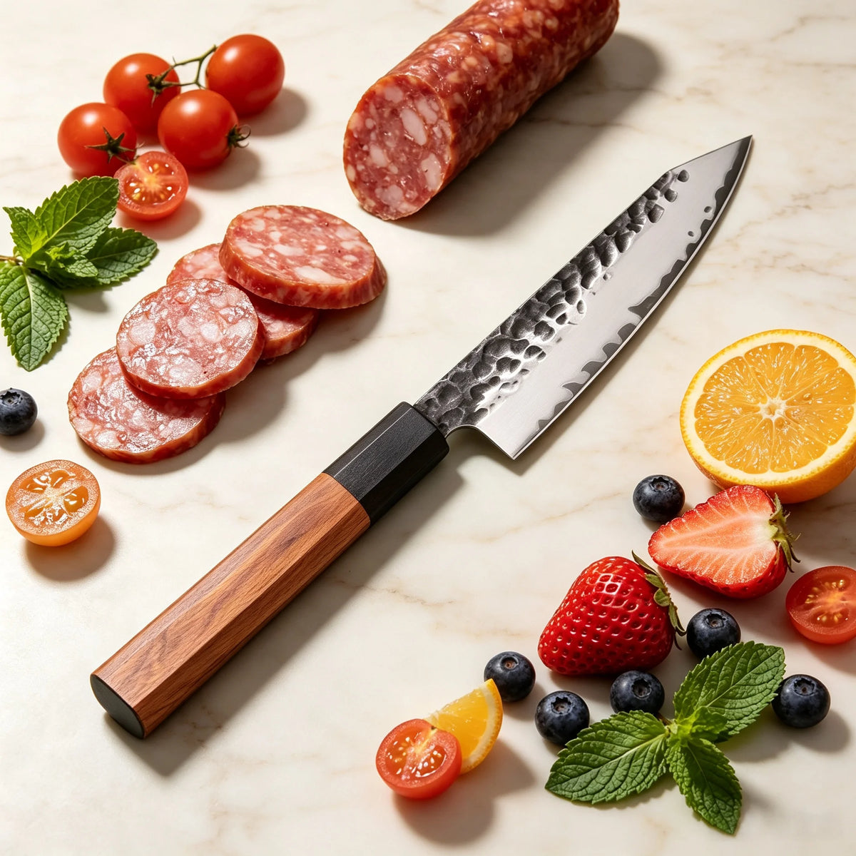Handmade Forged 12" Kiritsuke Chef Knife – Stainless Steel Chef's Knife Axl