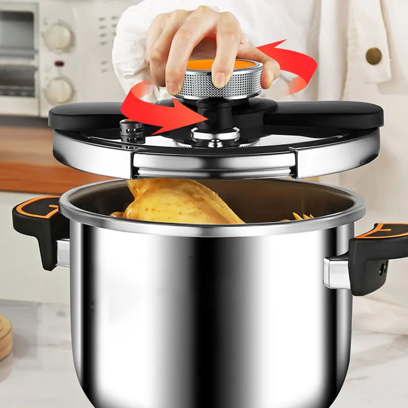 PGY Stainless Steel Pressure Cooker 4L 6L 8L | Gas & Induction Pressure Cooker Axl