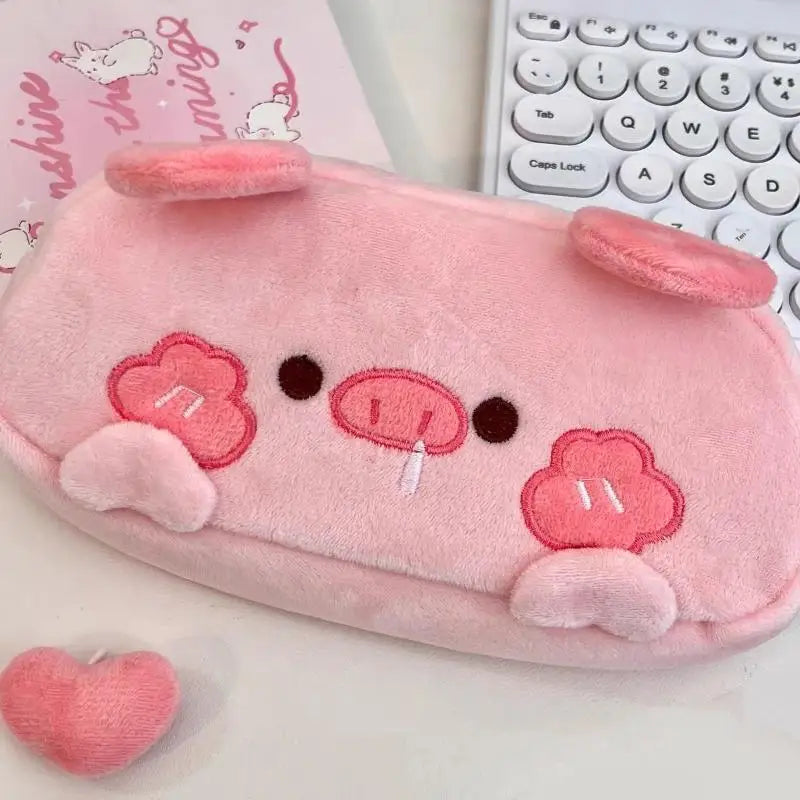 Cute Sleepy Bear Plush Pencil Pouch | Large Capacity Pen Bag Plush Pencil Pouch Axl