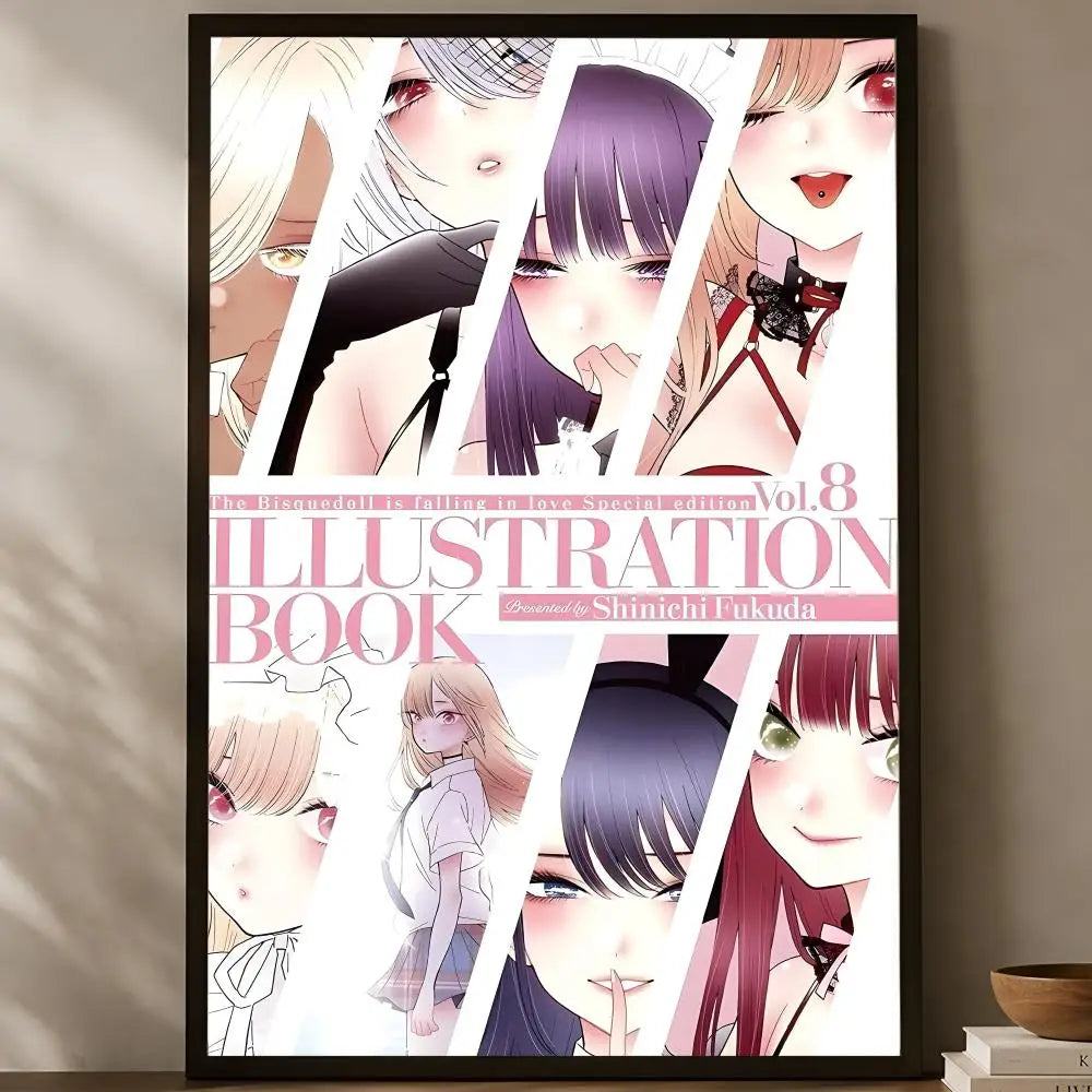 My Dress-Up Darling Self-Stick HD Wall Art Poster | Anime Decor Anime Wall Poster Axl White13 50X70cmNoframe