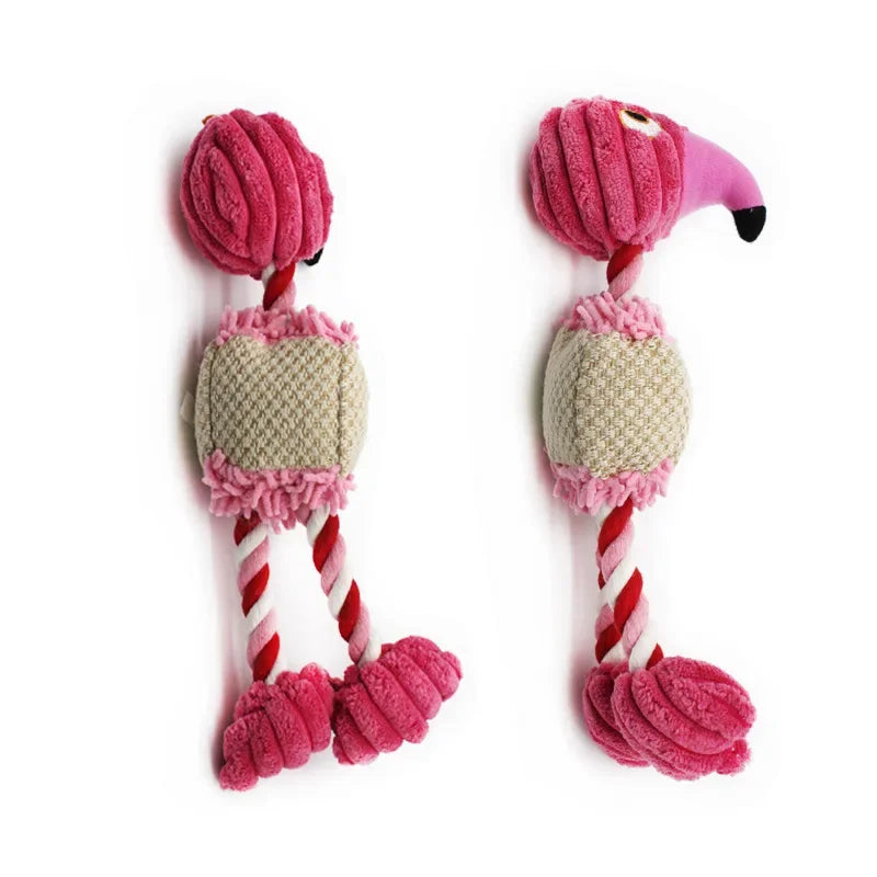 Parrot Plush Dog Chew Toy – Soft Interactive Toy for Dogs Dog Chew Toy Axl 1 pc Pink