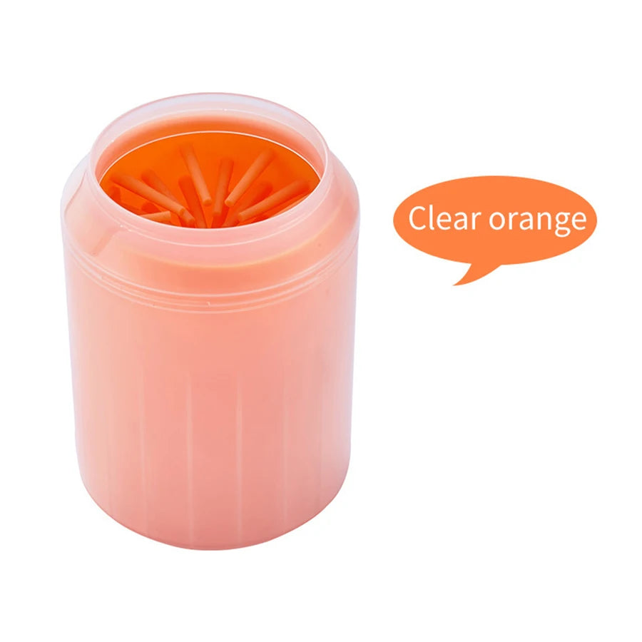 Pet Paw Cleaner Cup – Easy Dog Foot Wash Tool Dog Paw Cleaner Axl Orange S