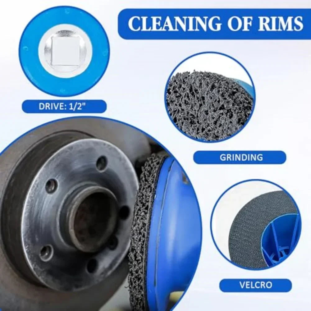 Car Wheel Hub Rust Removal & Polishing Grinding Tool Wheel Polishing Tool Axl