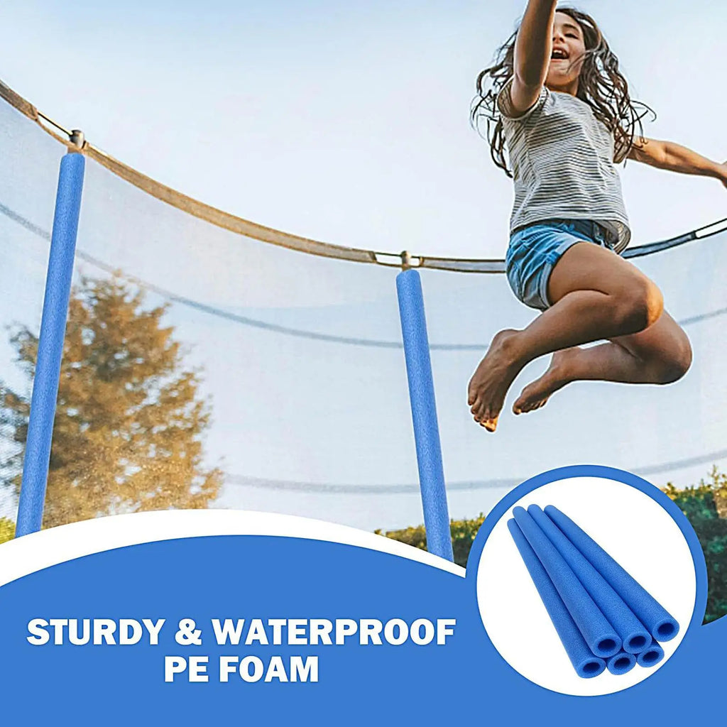 6-Pack Trampoline Foam Pole Protector Sleeves | PE Foam Covers Trampoline Pole Covers Axl