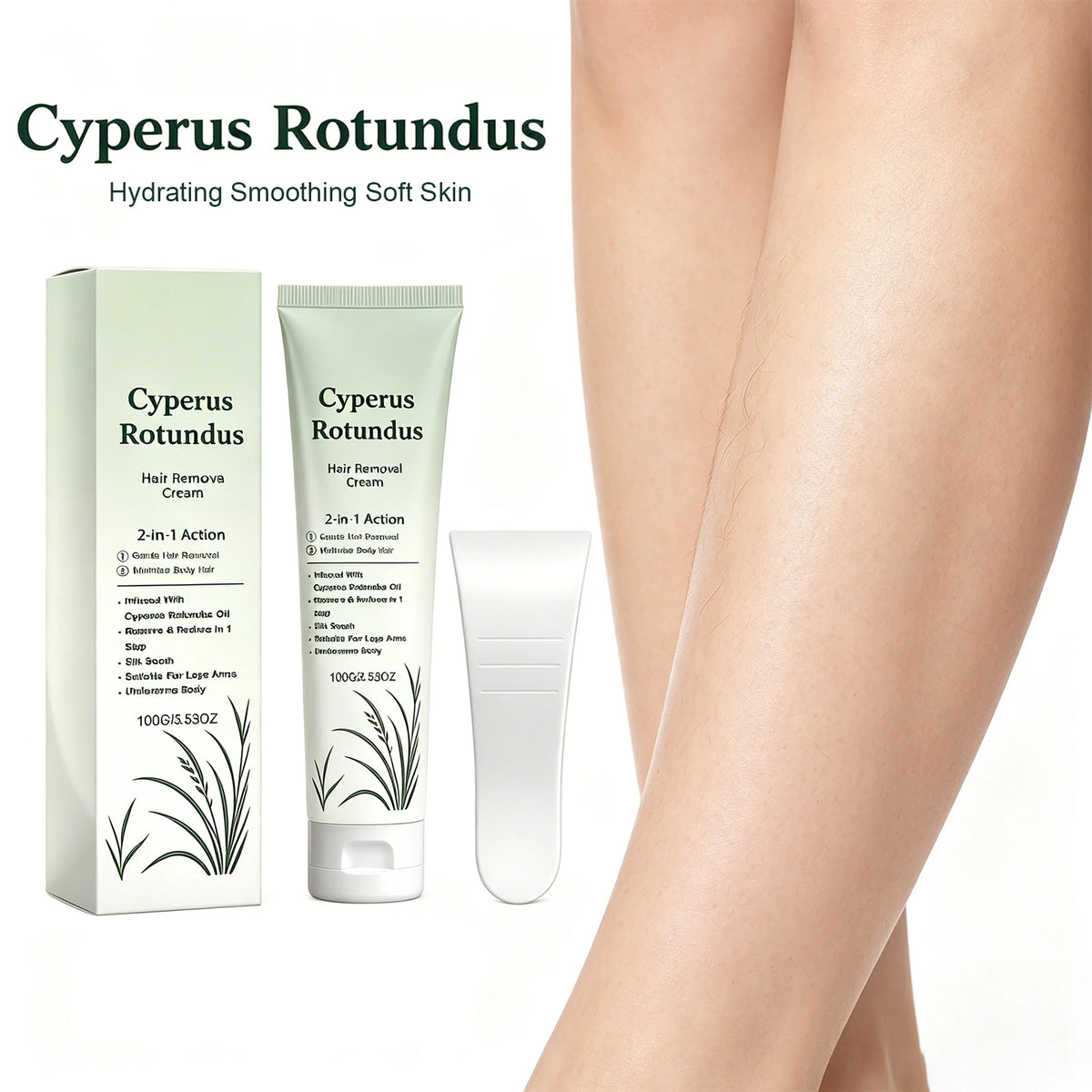 Cyperus Hair Removal Body Cream – Moisturizing & Smoothing 100g Hair Removal Cream Axl
