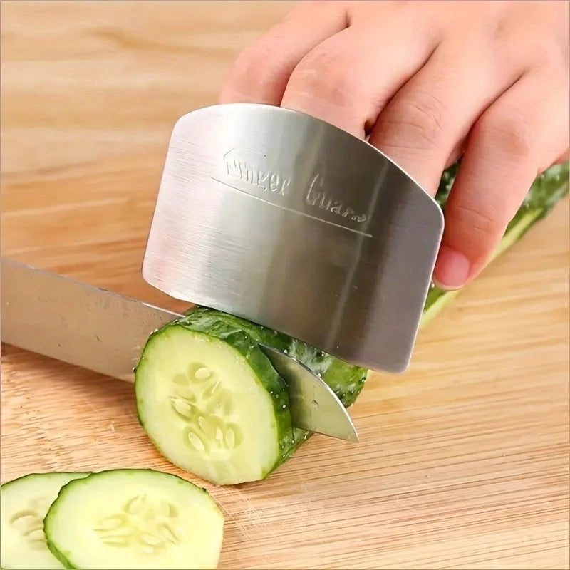 Stainless Steel Finger Guard – Safe Cutting Kitchen Gadget Kitchen Safety Tool Axl