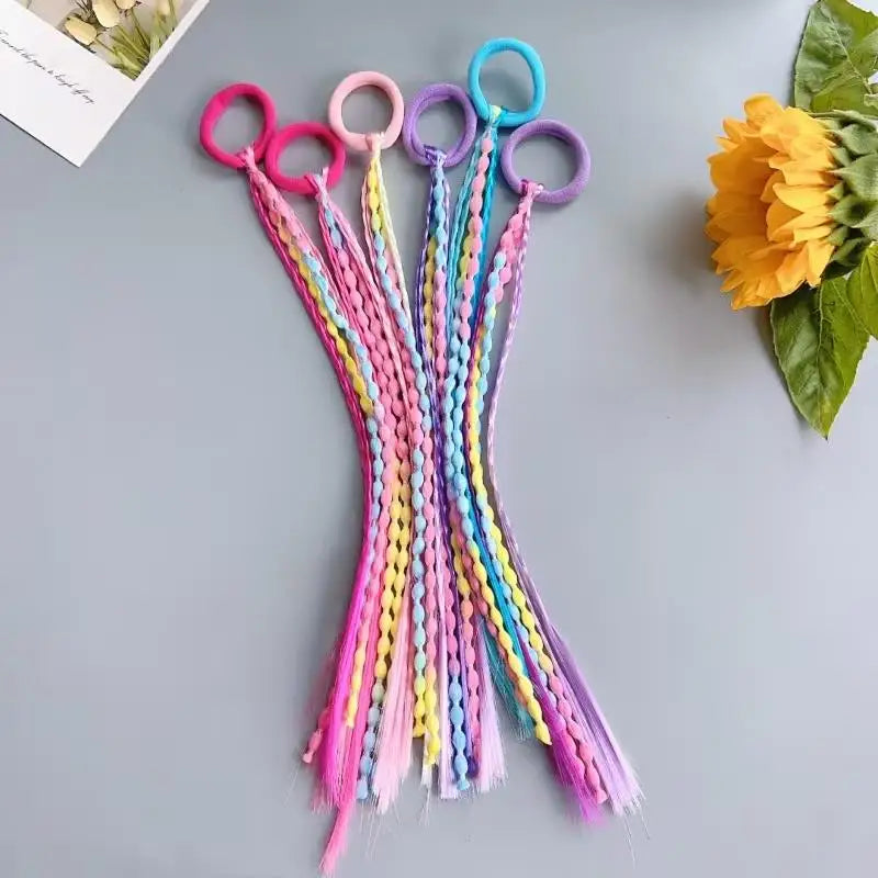 3-Pack Multi-Color Hair Braid Bands – Ponytail & Boxing Braids Hair Braid Bands Axl