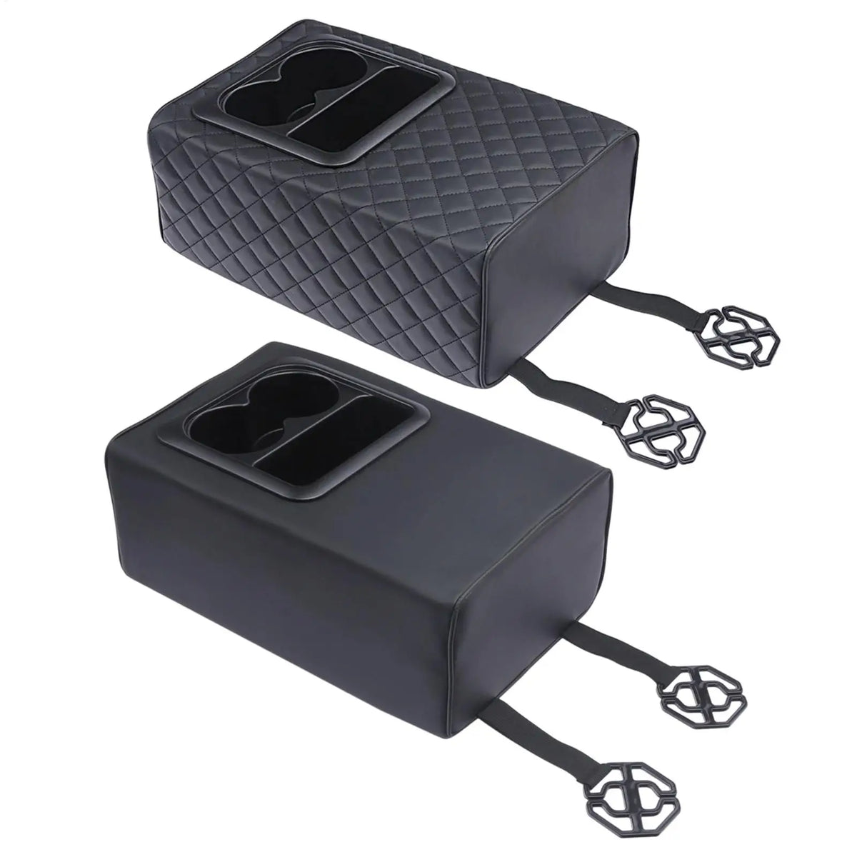 Rear Seat Armrest Console Box with Cup Holder | SUV Sedan Car Armrest Organizer Axl