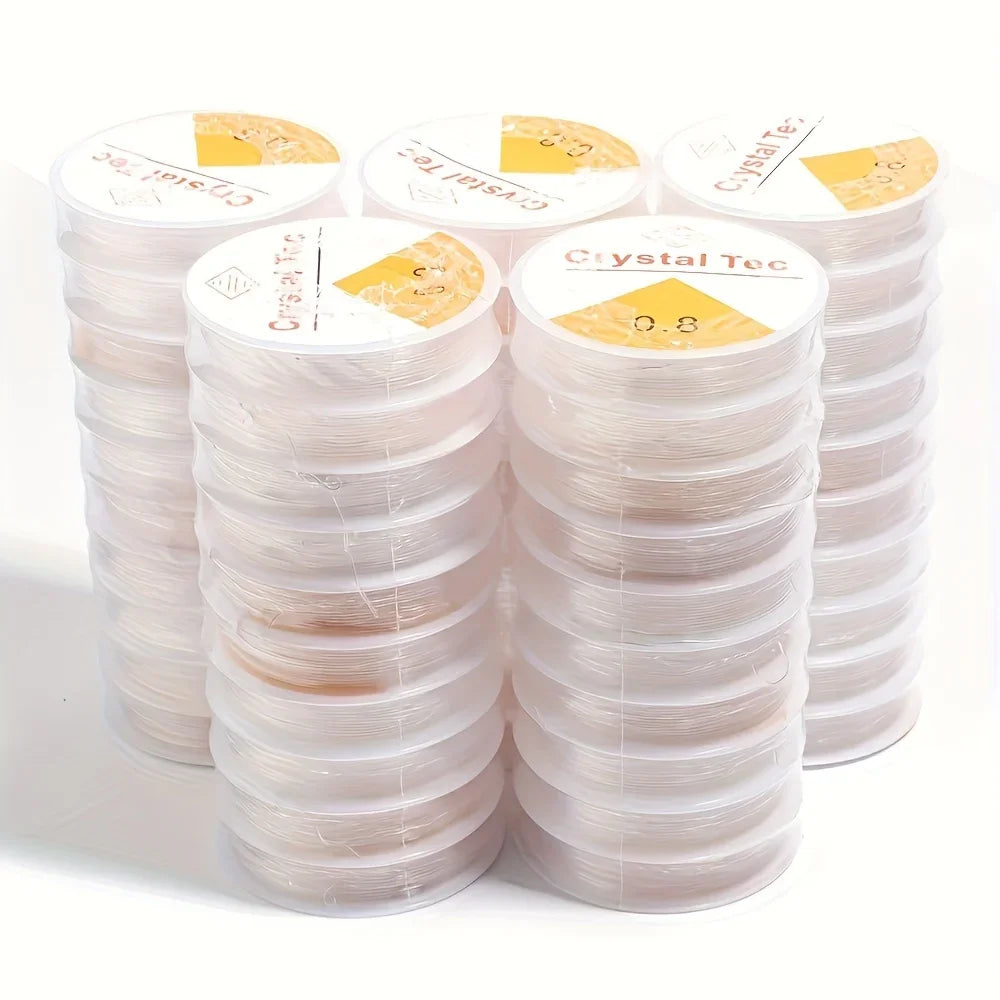 10pcs Crystal Elastic Thread – DIY Bracelet Beading Cord Jewelry Making Cord Axl