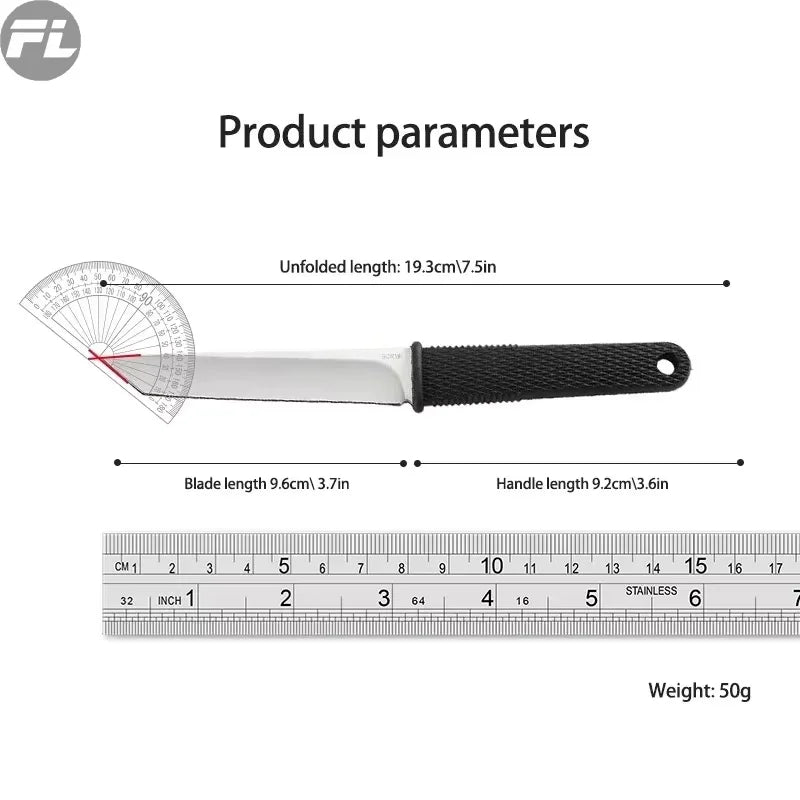 Stainless Steel Utility Knife – Portable Meat & Food Cutter Utility Knife Axl