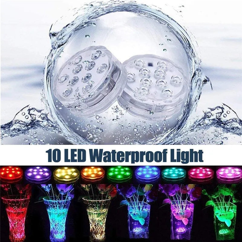 RGB Submersible LED Lights 4-Pack – IP68 Remote Control Submersible LED Light Axl