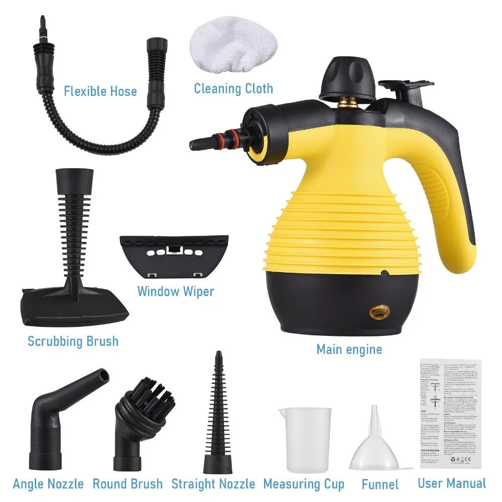 BALASHOV 1050W Handheld Steam Cleaner – Kitchen & Home Handheld Steam Cleaner Axl