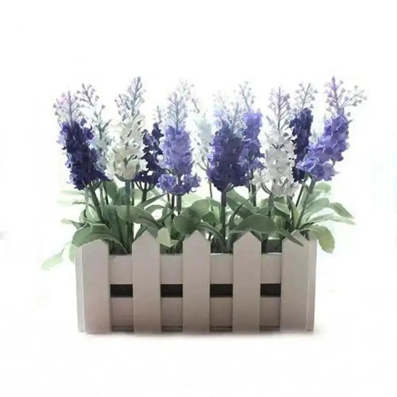 Artificial Lavender Bouquet – Silk Fake Flowers for Home & Wedding Artificial Flower Bouquet Axl