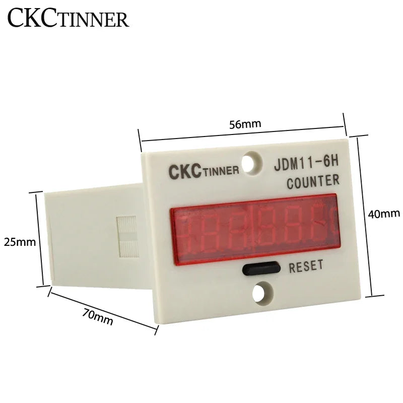 JDM11-6H 6-Digit Digital Industrial Counter DC/AC Voltages Industrial Digital Counter Axl