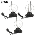 Indoor Loop Rabbit Antenna – VHF/UHF/HDTV Analog & Digital Indoor TV Antenna Axl 3PCS