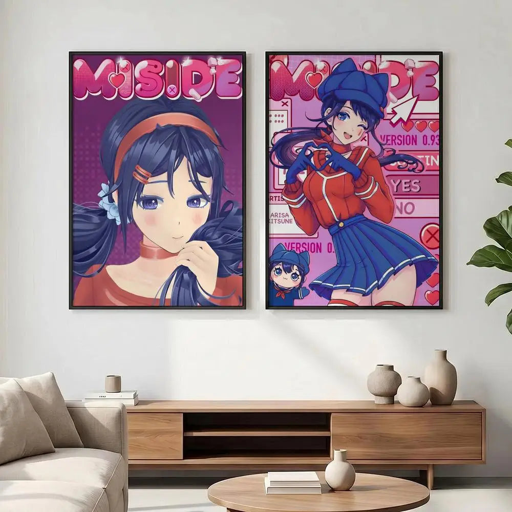 MiSide MitaMiSide Game Poster – HD Waterproof Wall Art Decor Game Art Poster Axl
