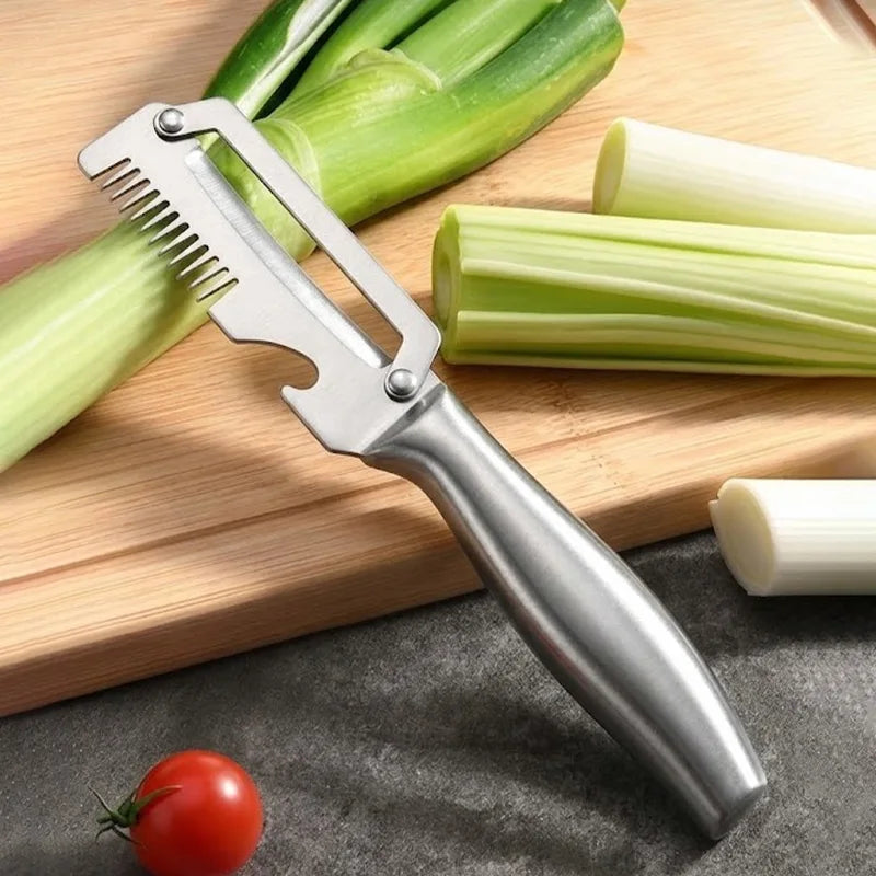 PLYS Stainless Steel Vegetable Peeler & Scallion Slicer Vegetable Peeler Axl WHITE