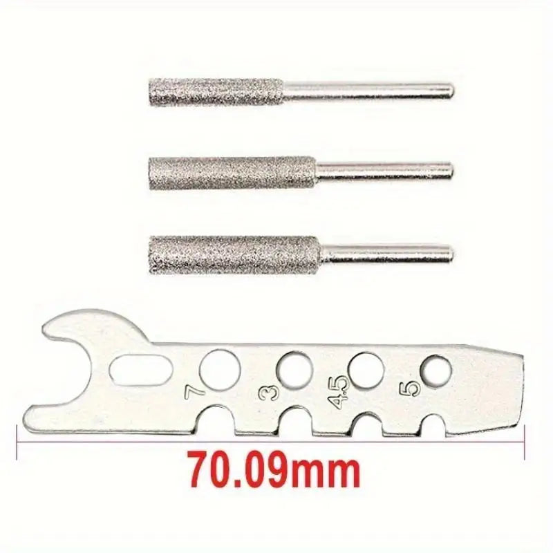 Saw Sharpening Attachment – Guide Drill Adapter for Rotary Tool Saw Sharpening Attachment Axl