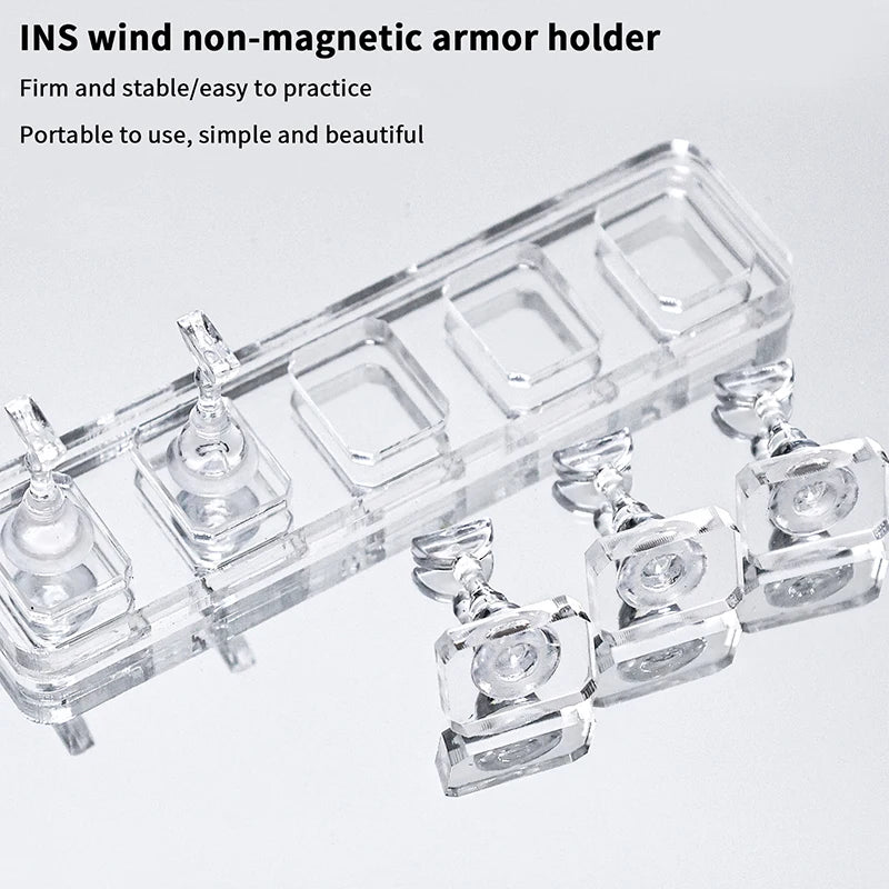Non-Magnetic Nail Tips Display Stand – 1, 5 or 10 Grids Nail Display Stand Axl