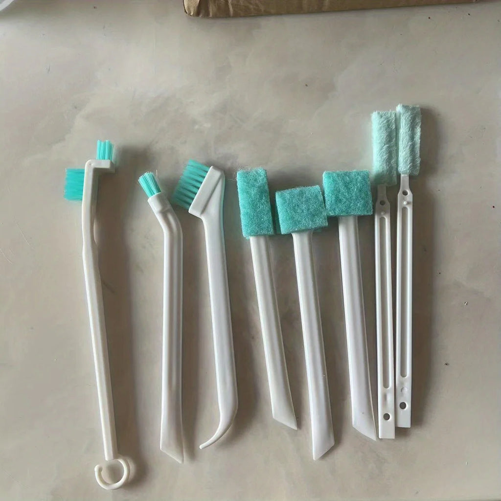 Crevice Gap Cleaning Brush Set – Corner & Detail Scrub Tool Cleaning Brush Set Axl 8pcs
