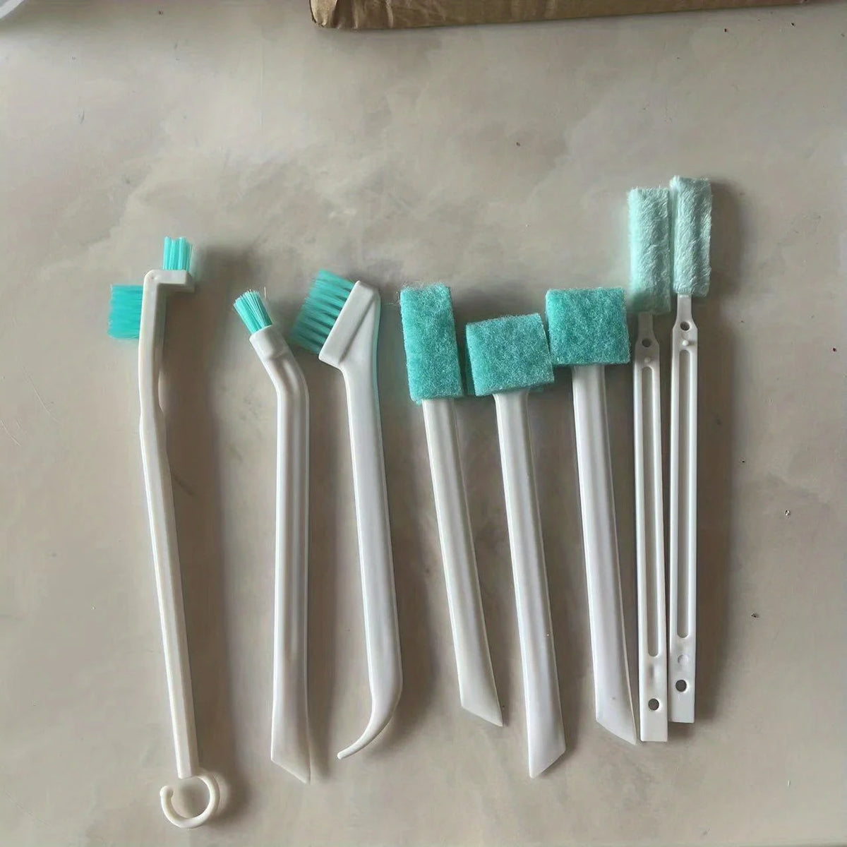 Crevice Gap Cleaning Brush Set – Corner & Detail Scrub Tool Cleaning Brush Set Axl 8pcs