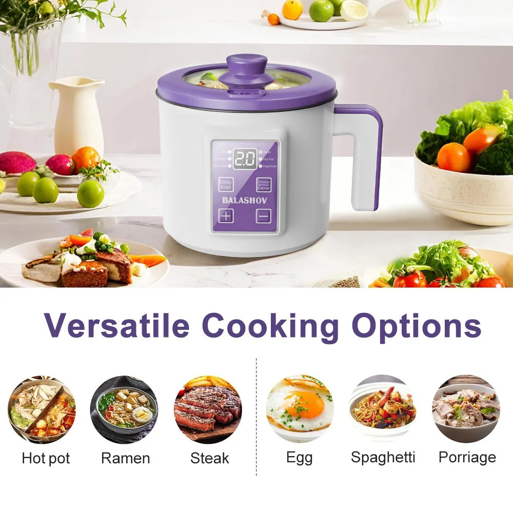 BALASHOV Mini Electric Rice Cooker – Non-Stick Multi Cooker Electric Rice Cooker Axl