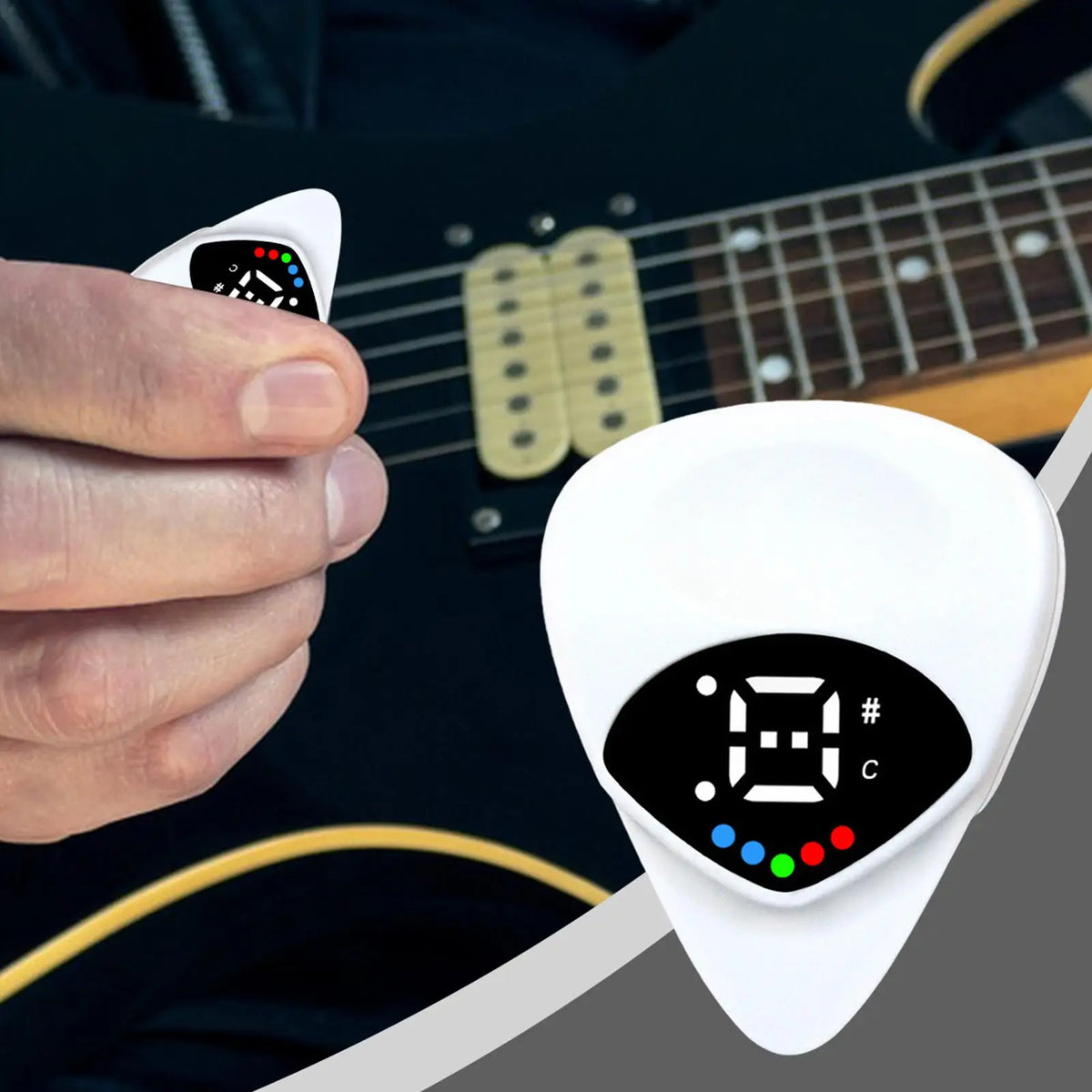 Guitar Tuning Pick with Color Screen – Electric & Acoustic Guitar Tuning Pick Axl