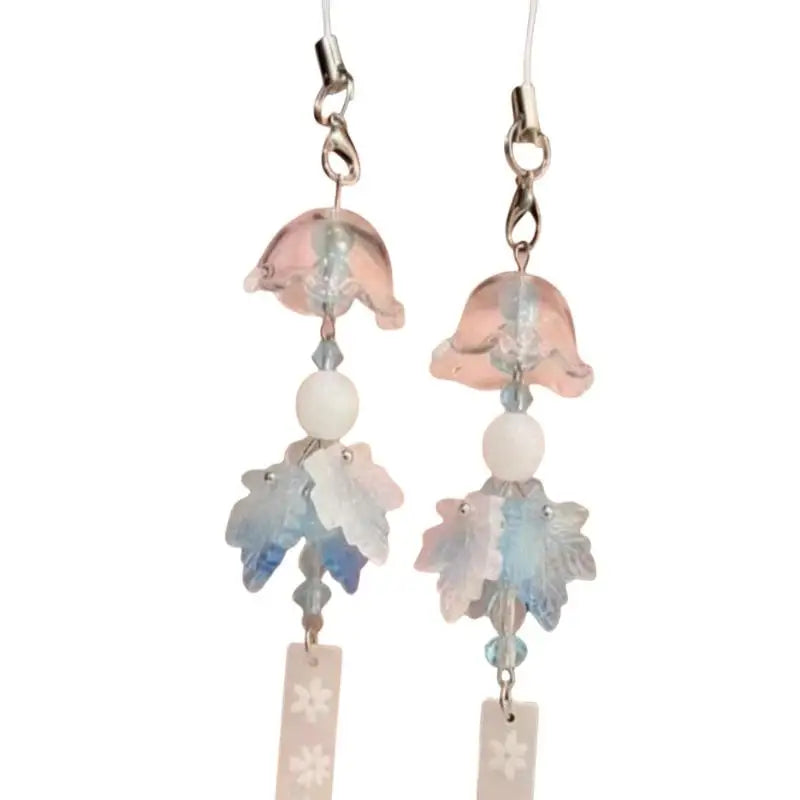 Resin Jasmine Wind Chime Pendant – Chinese Style Bag Charm Resin Bag Charm Axl