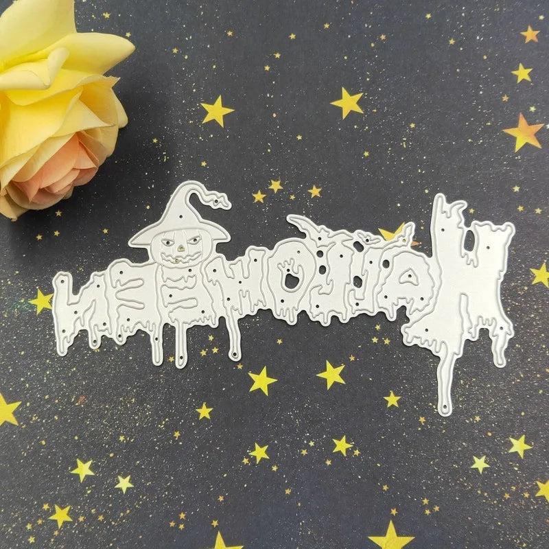 Halloween Letter Carbon Steel Cutting Dies | DIY Scrapbooking Craft Cutting Die Axl