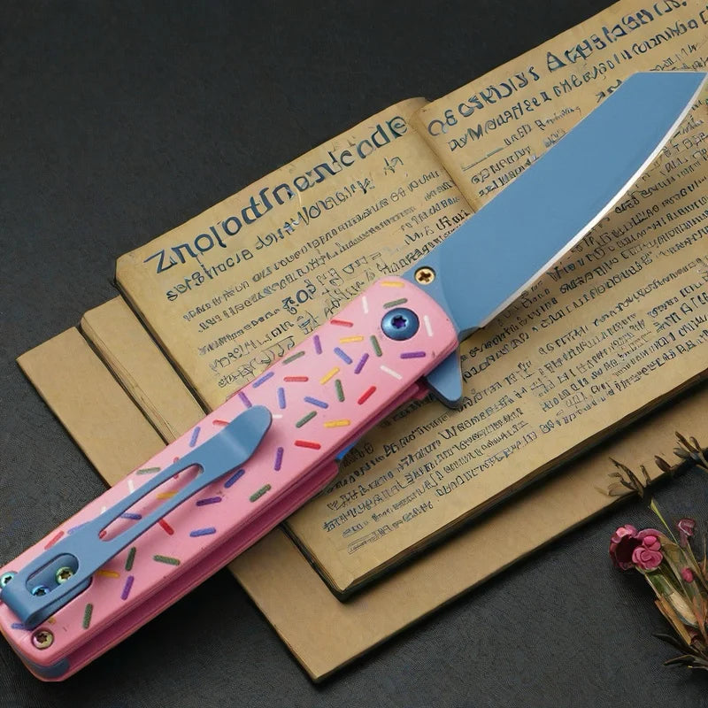 Colorful Folding Keychain Knife – Mini Stainless Steel EDC Blade Folding Pocket Knife Axl