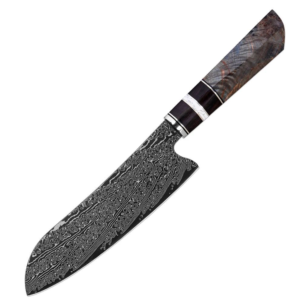 XITUO Damascus Kitchen Knife Set 1–8 Pcs | 67-Layer Steel Damascus Knife Set Axl Santoku Knife