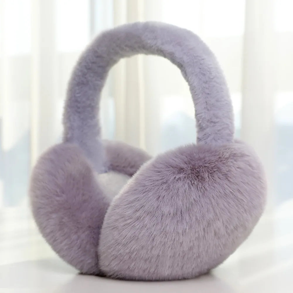Warm Plush Ear Warmer – Foldable Unisex Winter Earmuffs Winter Ear Warmer Axl Grey