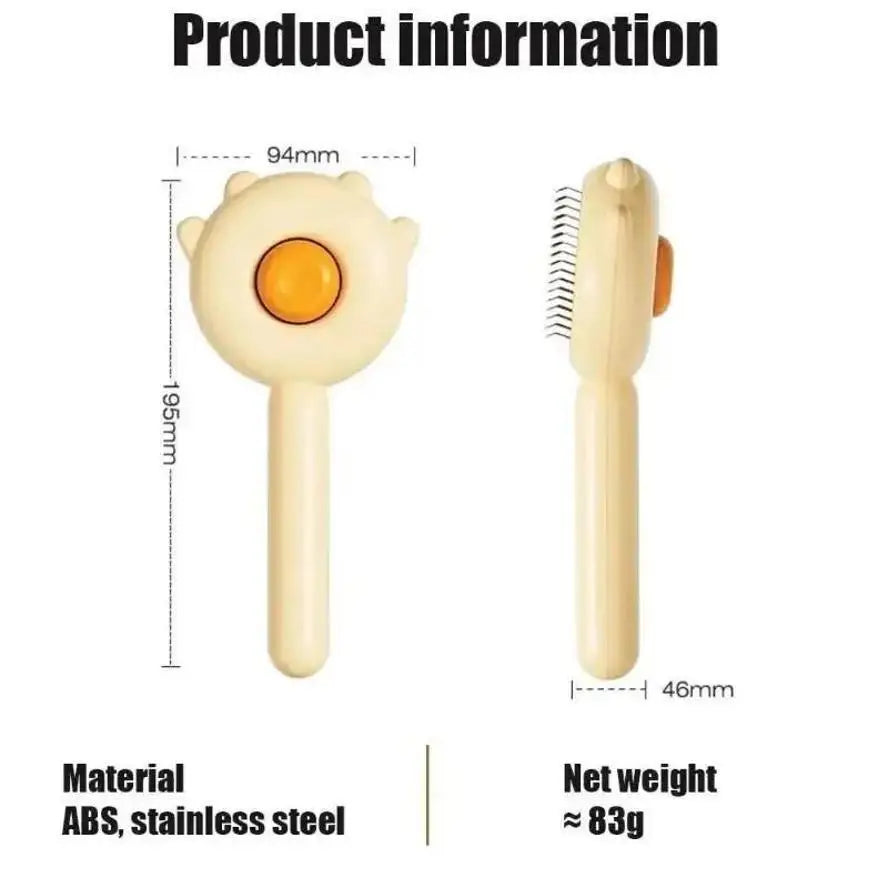 Pet Deshedding Brush – Self-Cleaning Cat & Dog Grooming Comb Pet Grooming Brush Axl