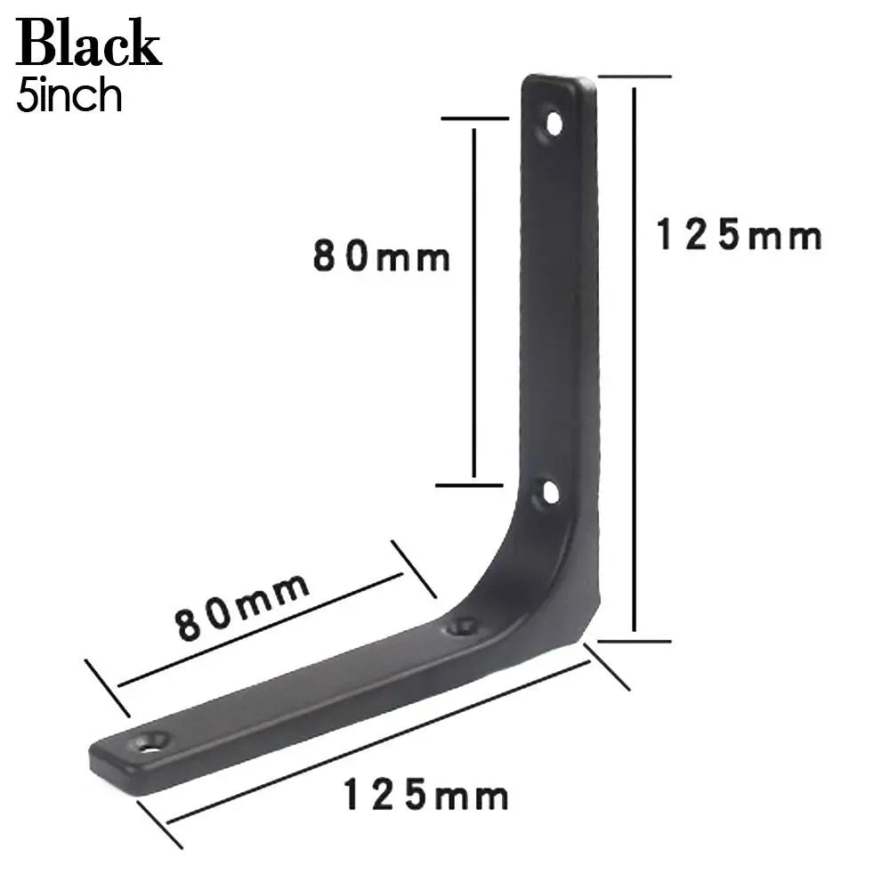 Steel Triangle Shelf Bracket – Wall Mounted Angle Support Shelf Bracket Axl Black-5inch