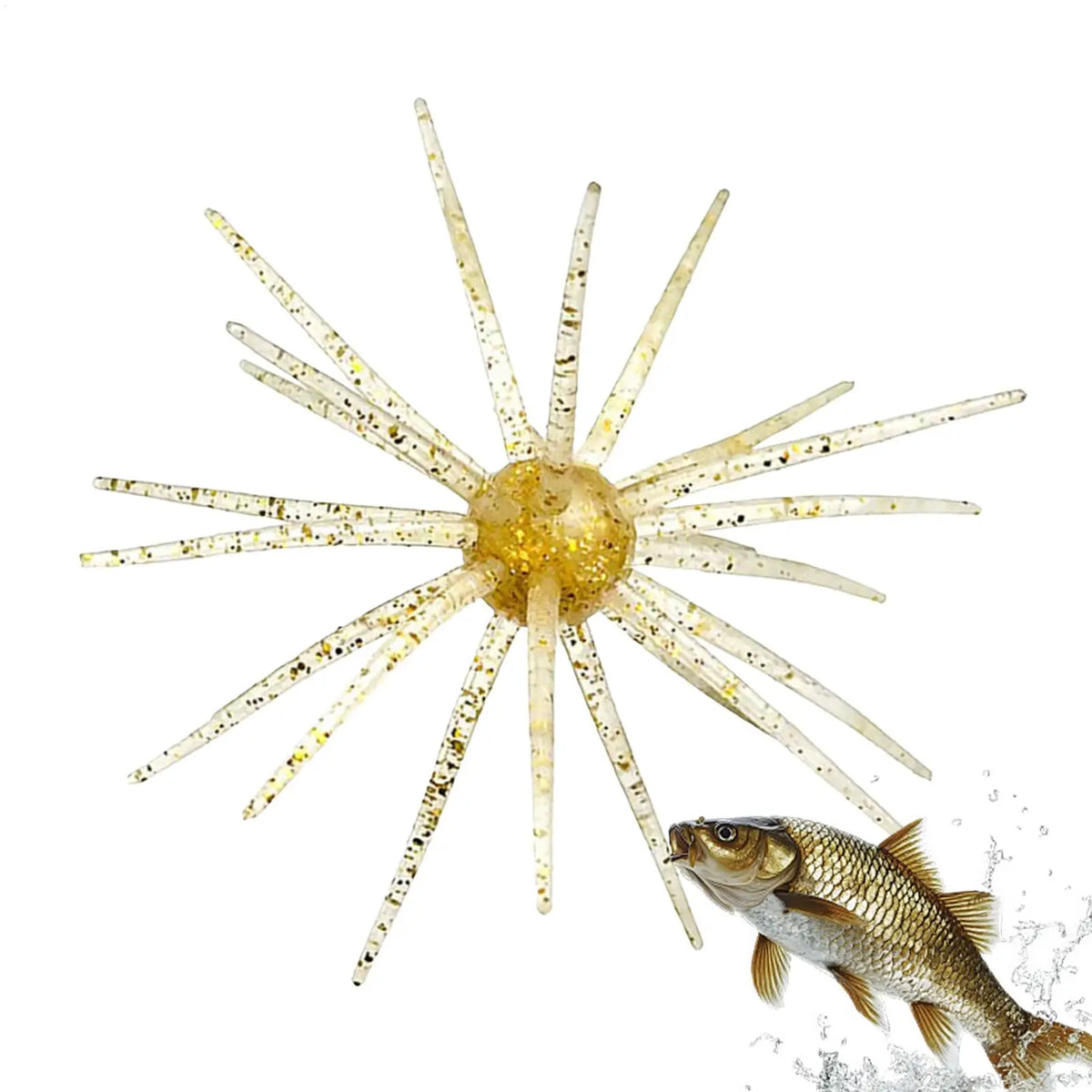 Sea Urchin Fishing Lure – Silicone Soft Bait for Bass & Trout Soft Fishing Lure Axl