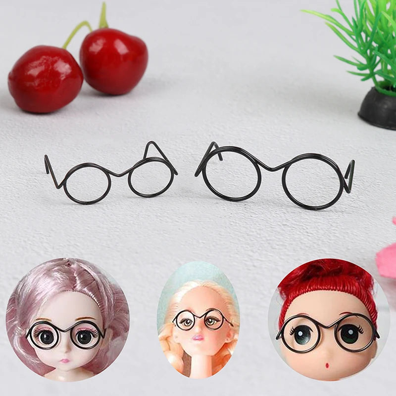 10-Pack Retro Round Lensless Doll Glasses – Dollhouse Accessories Doll Accessories Axl