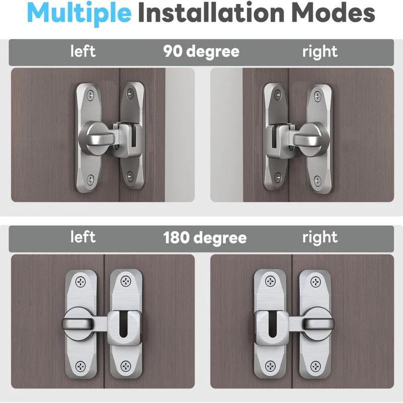 90° Hook Latch Bolt – Barn Door, Cabinet & Sliding Gate Lock Door Hook Latch Axl