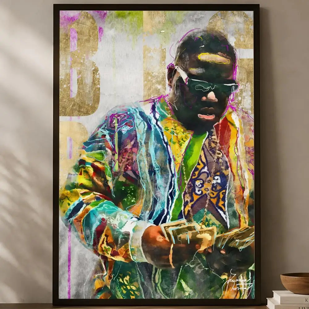 Notorious B.I.G. Self-Stick HD Wall Art Poster | Waterproof Wall Art Poster Axl White13 15X20cmNoframe