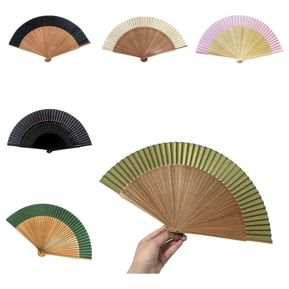 Chinese Bamboo Folding Fan – Elegant Portable Handheld Fan Bamboo Folding Fan Axl